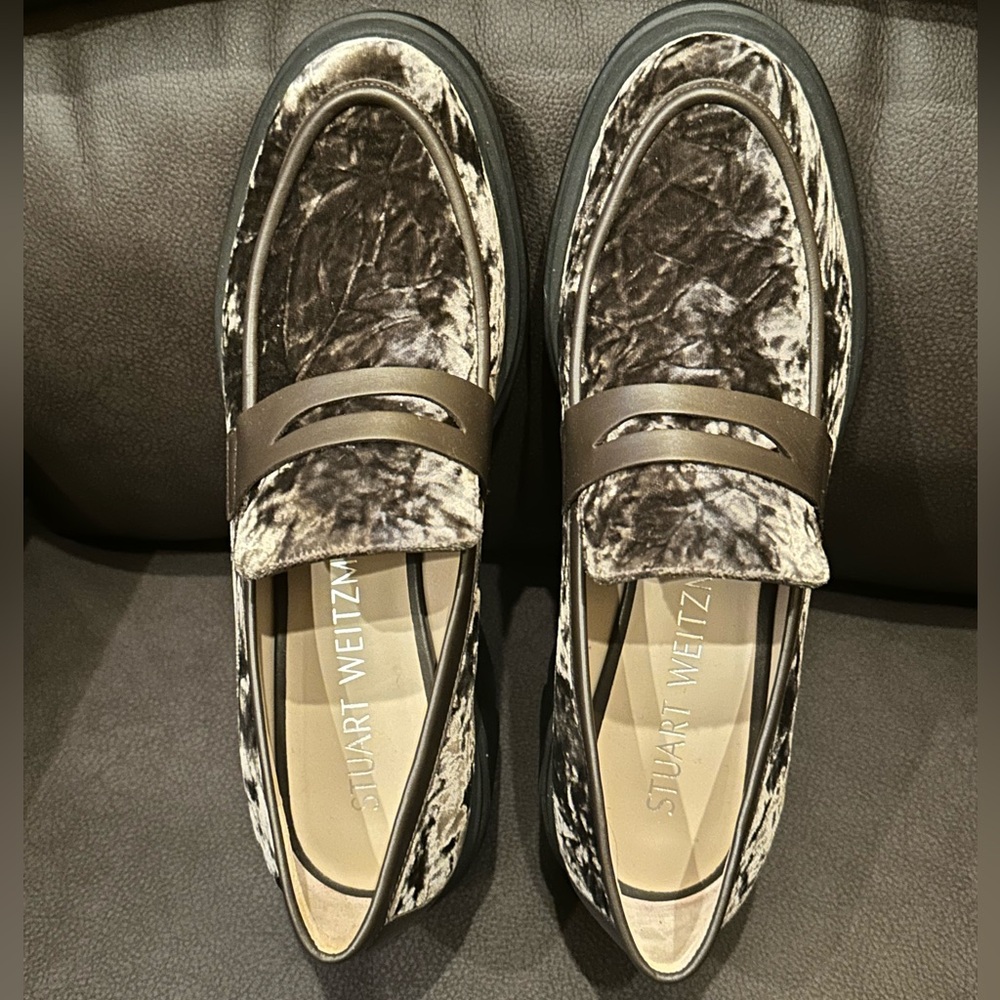 Stuart Weitzman SOHO Suede Loafers.